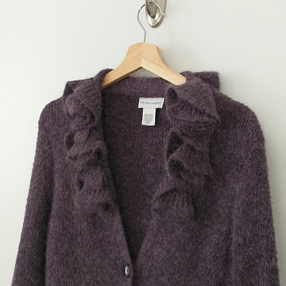 SOFT SURROUNDINGS Purple Alpaca Blend Card…